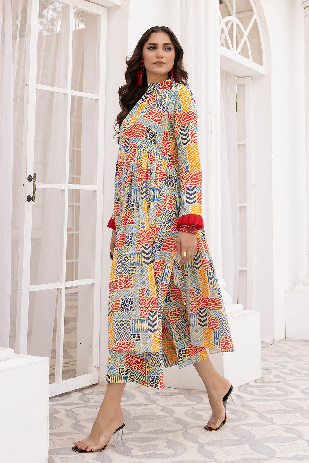 Baroque - 2PC Printed Shirt With Printed Trouser – Dress Choice