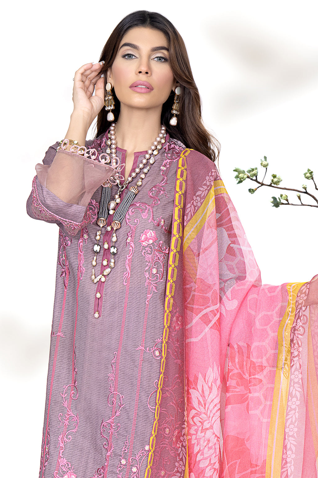 TWILIGHT (luxury lawn)-3PC-UNSTITCHED