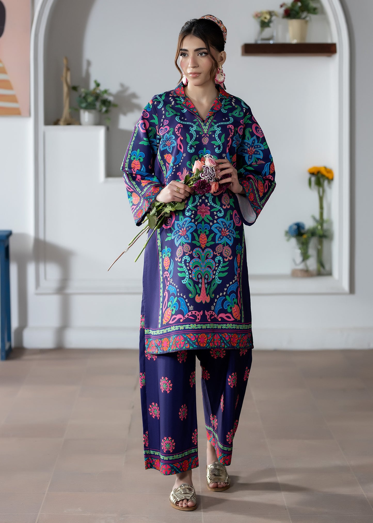 2 PC Printed Co-ord Set 11