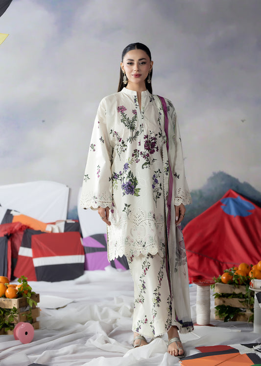 3 Piece - Embroidered Lawn Suit 4
