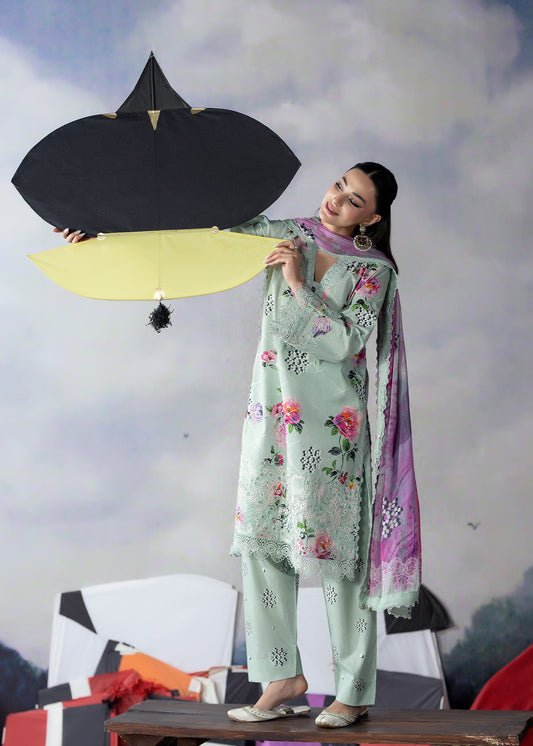 3 Piece - Embroidered Lawn Suit 1