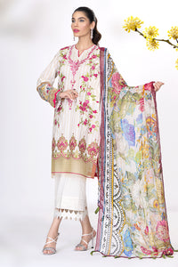 PRIM ROSE (luxury lawn)-3PC-UNSTITCHED